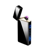 Мужская двухдуговая креативная высококлассная ветрозащитная зажигалка с зарядкой, подарок на день рождения, делается под заказ