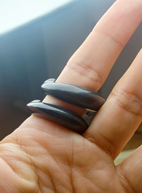 天然墨玉吞天蟒戒指男女款本命年生肖蛇指环扳指戒指可定制纯手工