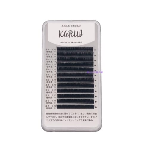 日本KARUI 軽い 嫁接睫毛蚕丝圆毛 单根舒适柔软种植嫁接睫毛 - 图1