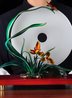 兰花电视柜新房乔迁玉石平安扣