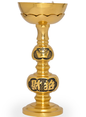 元宝铜碗酥油灯观音财神佛具用品