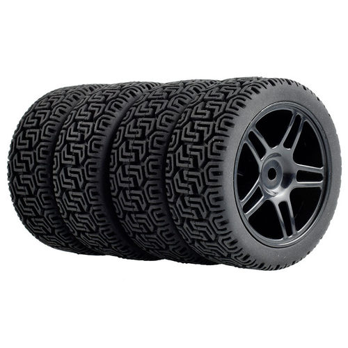 1:10平跑车XV01房车94123抓地68mm拉力迷宫轮胎TT02田宫FW06无限 - 图1