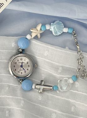 ins风百搭时尚海星贝壳混合材质