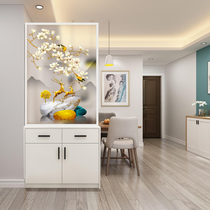 Custom-in-house Closing Cabinet Living Room Entrance Door Art Glass Screen Partition Shoe Cabinet Storage Decorative Cabinet Modern Minima