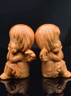 崖柏木和黄杨木车载摆件装饰摆件