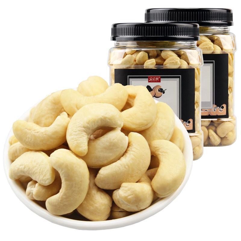 腰果仁500g*2罐装原味熟生腰果 宝宝聚食品腰果