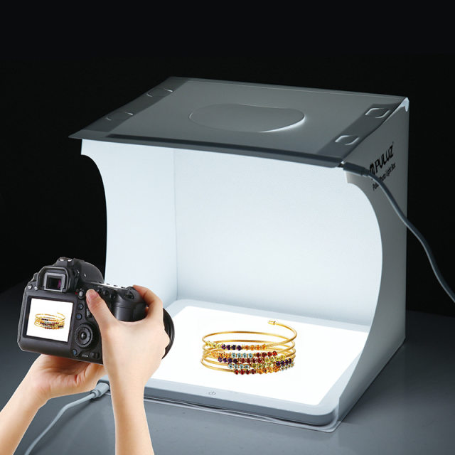 PULUZ fat cow e-commerce photography 20cm cutout-free photography light touch shadowless bottom light LED photography light