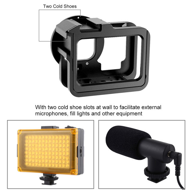 PULUZ suitable for GoPro HERO12/11/10Black action camera protective case metal rabbit cage