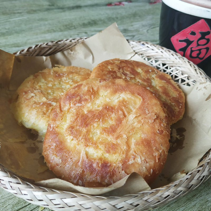 酥饼东北老式白糖芝麻酥饼手工老婆饼香甜糕点零食散装即食点心 - 图1