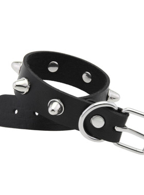 跨境欧美街拍朋克铆钉手链夜店时尚情侣饰品精美单排手环手镯