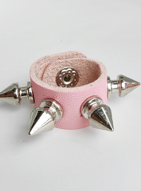 欧美朋克非主流情侣皮革戒指铆钉街舞演出指环