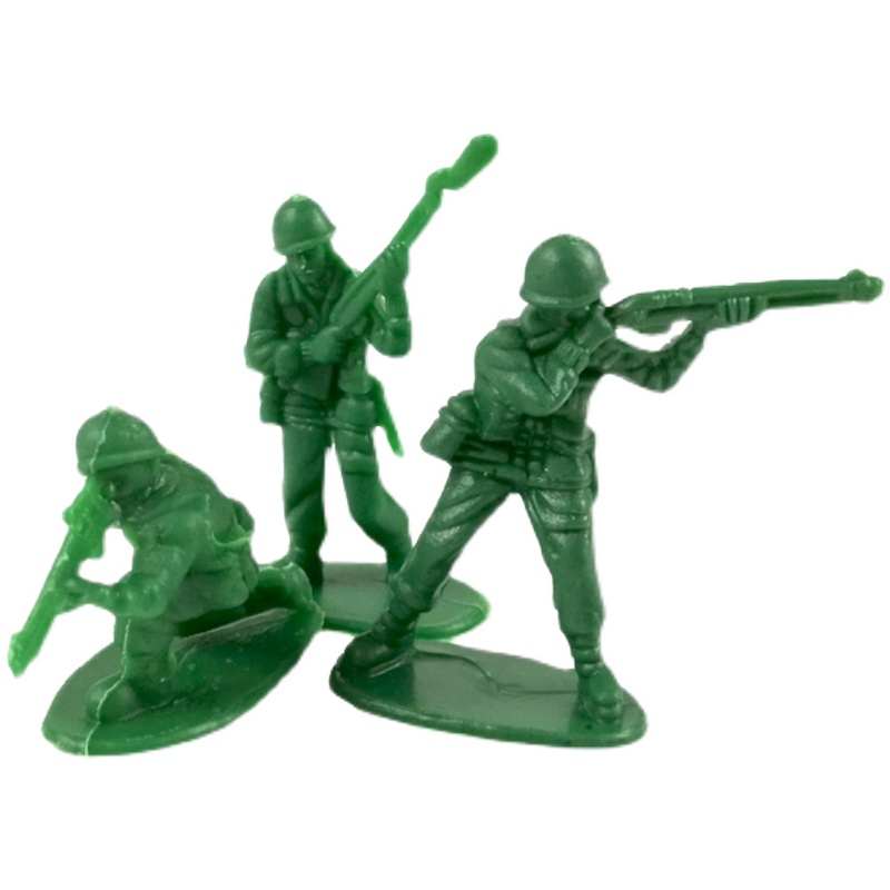 海陆空军事小兵人模型套装塑料军人沙盘士兵小人儿童打仗玩具包邮-图3