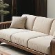 New Chinese style solid wood sofa black walnut