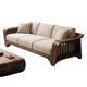 New Chinese style solid wood sofa black walnut