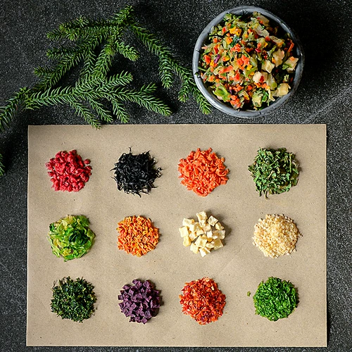 Собаки, овощи, овощи, овощи, закусочные домашние животные, созданный партнером по корму собаки, ешьте хвост, дополнительная пища, замороженная и обезвоженная плюшевая замороженная и обезвоженная