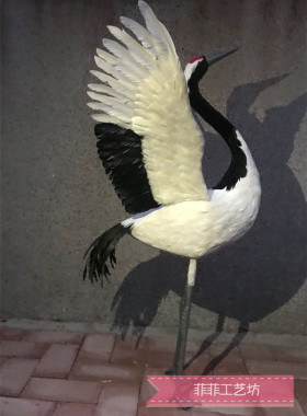 室内仿真园林影视拍摄道具丹顶鹤