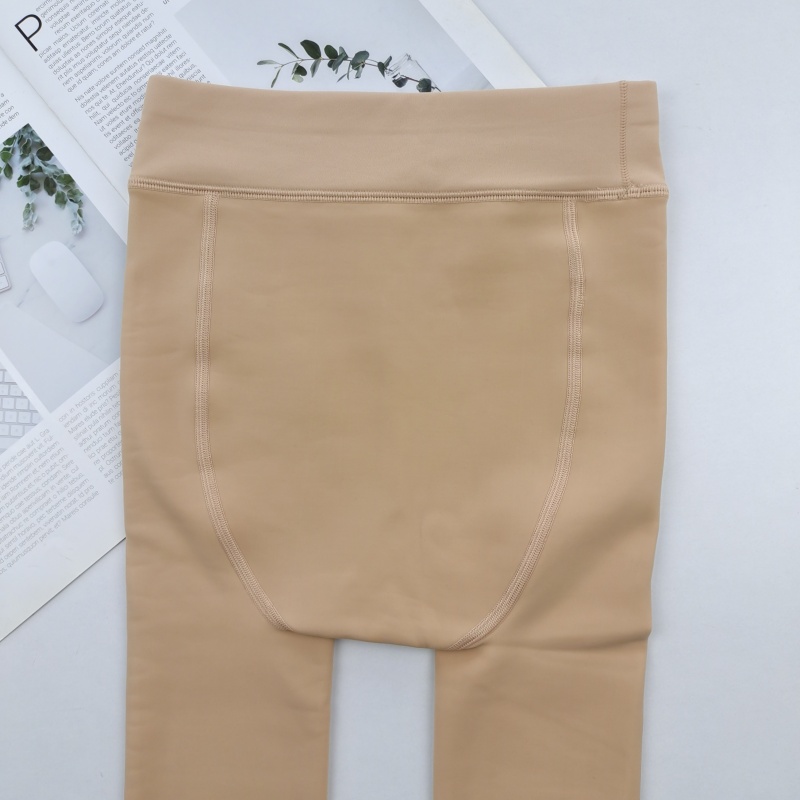 ColveaKutvn6622水光袜秋冬款薄绒光腿神器连裤袜自然裸感肉色 - 图1