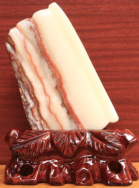 15*20*2cm967g天然石材奇石摆件猪肉石五花肉桌面装饰雕刻石摆件