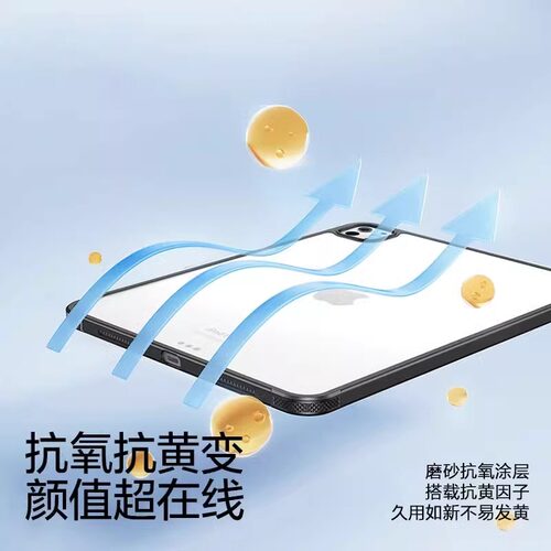 波尔卡适用于三星tabs9保护套s9fe11寸透明S10lite亚克力GalaxyTabS9+12.4英寸s9fe+防摔S8磨砂S7无盖平板壳 - 图2