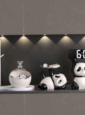 入户进门口玄关放钥匙置物架收纳摆件轻奢高档鞋柜装饰品玄幻锁匙