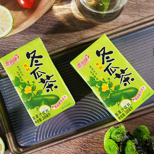 惠尔康植物凉茶饮料菊花茶冬瓜茶整箱24盒清凉茶饮料夏日饮品 - 图3