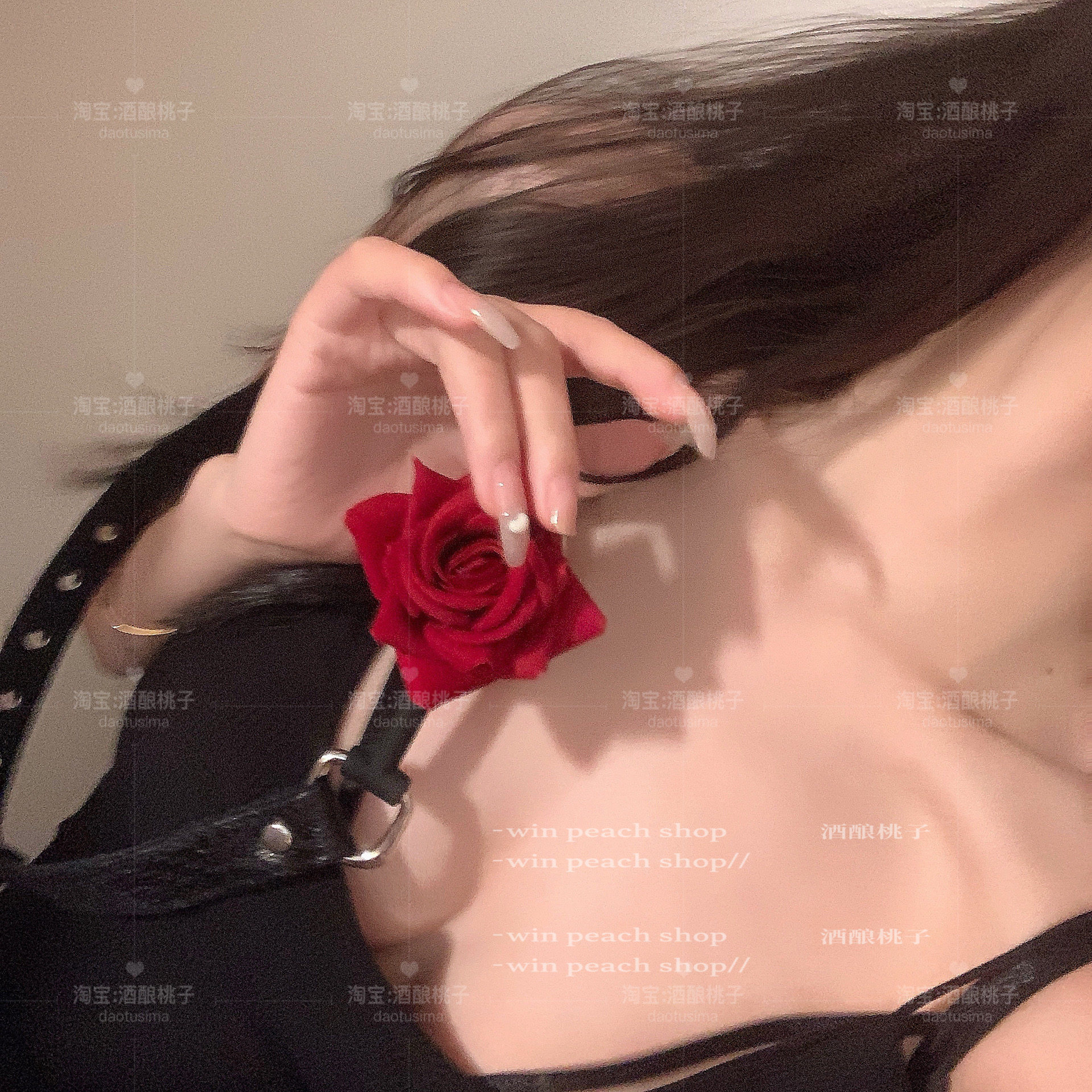 酒酿桃子:"口衔玫瑰"情侣游戏氛围女M情调小tips小狗项链做你的猫,淘宝优惠券,粉丝福利购,淘宝优惠卷