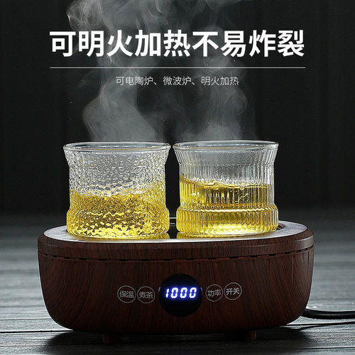 玻璃主人杯家用功夫茶具日式耐热小茶杯单只茶碗品茗杯专用-图3