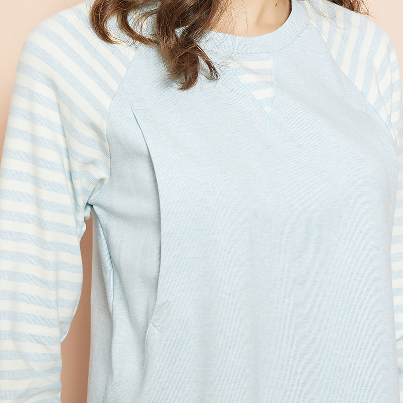 十月妈咪孕妇家居服套装可产妇睡衣 旭申母婴家居服套装