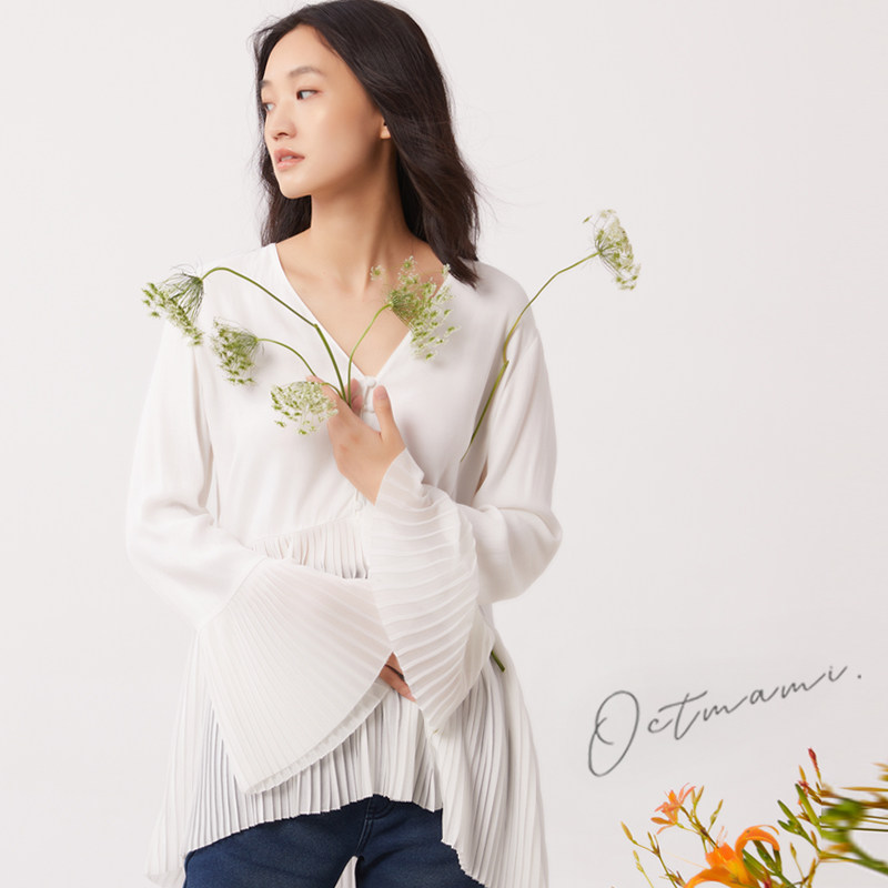 十月妈咪2021春秋新款孕妇装衬衣 旭申母婴衬衫/雪纺衫