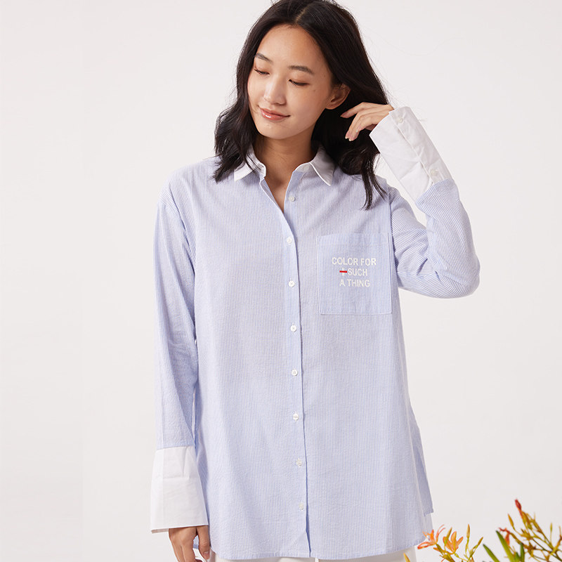 十月妈咪孕妇春夏装新款外出衬衫 旭申母婴衬衫/雪纺衫