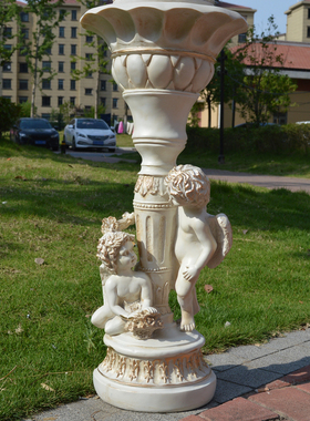 欧式风落地室内阳台电视柜花架