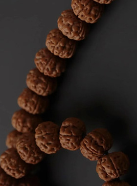 一代纯血老树王小金刚菩提108颗手串五瓣南瓜矮桩爆肉双龙纹佛珠