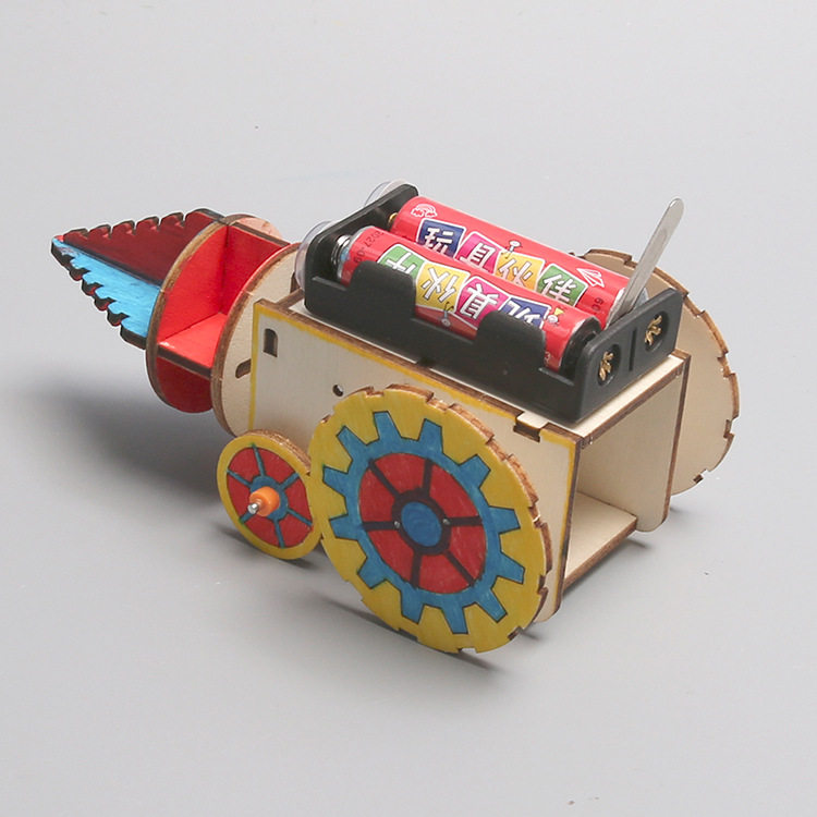 钻井机器人车儿童diy手工拼装玩具科技小制作科学实验套装材料包