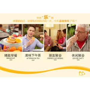 丹夫华夫饼经典无蔗糖原味营养早餐蛋糕点心送礼盒追剧小零食420g