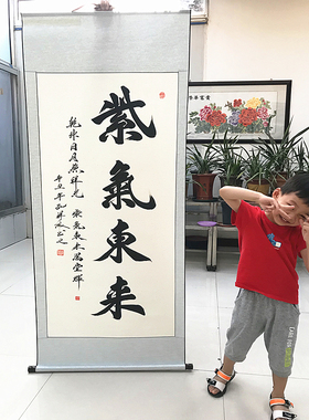 字画手写书法办公室客厅挂画