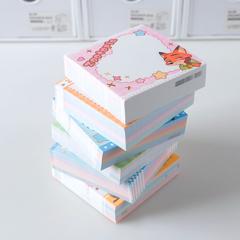 疯狂动物城便签200张加厚纸砖可爱学生留言便条纸卡通记事小本子,淘宝优惠券,粉丝福利购,淘宝优惠卷