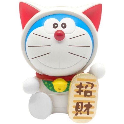 哆啦a梦福气满满盲盒招财猫公仔叮当猫手办可爱创意收藏礼物摆件 - 图3