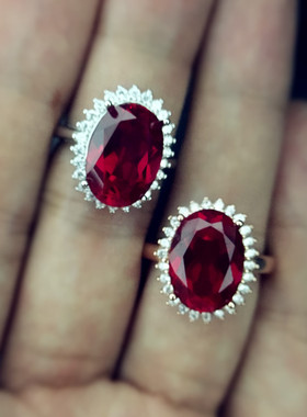 皇室经典王妃女款缅甸红宝石戒指