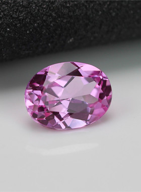 碧玺单颗刻面椭圆形裸石女士可爱