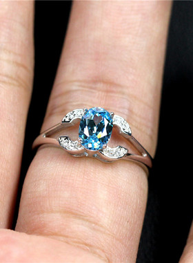 蛋形原创设计风送女友海蓝宝石