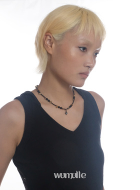 原创坠落的爱心串珠颈链wumulle