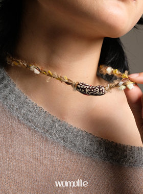 wumulle原创非洲贸易珠编织项链