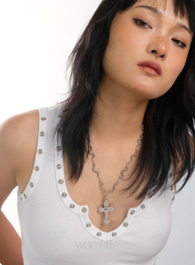 钛钢设计感男女百搭项链防水防汗