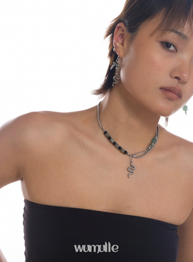 春日游蛇新中式晶石串珠项链