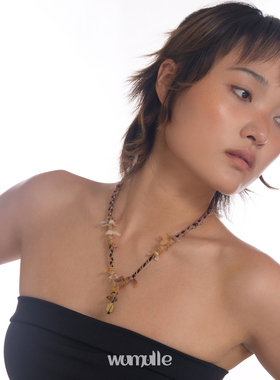 umulle天然石串珠编织项链饰品