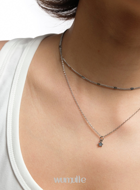 wumulle925钛钢项链简约小众自制
