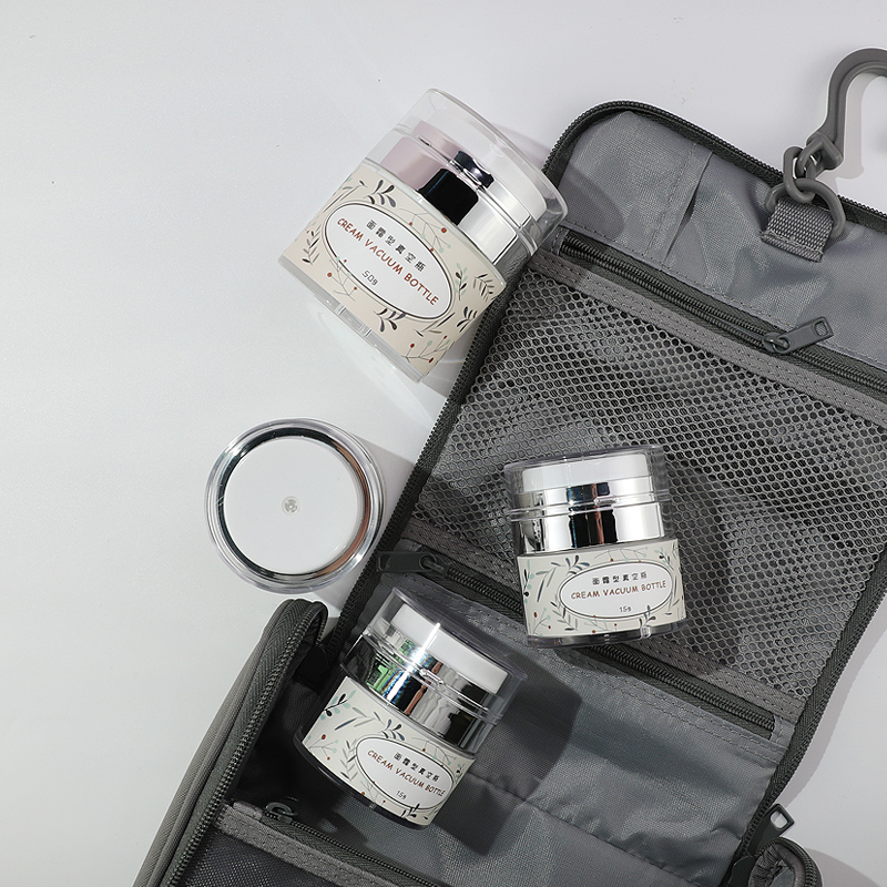 日本MUJIΕ真空面霜分装瓶化妆品旅行便携按压式高档粉底乳液压取 - 图3