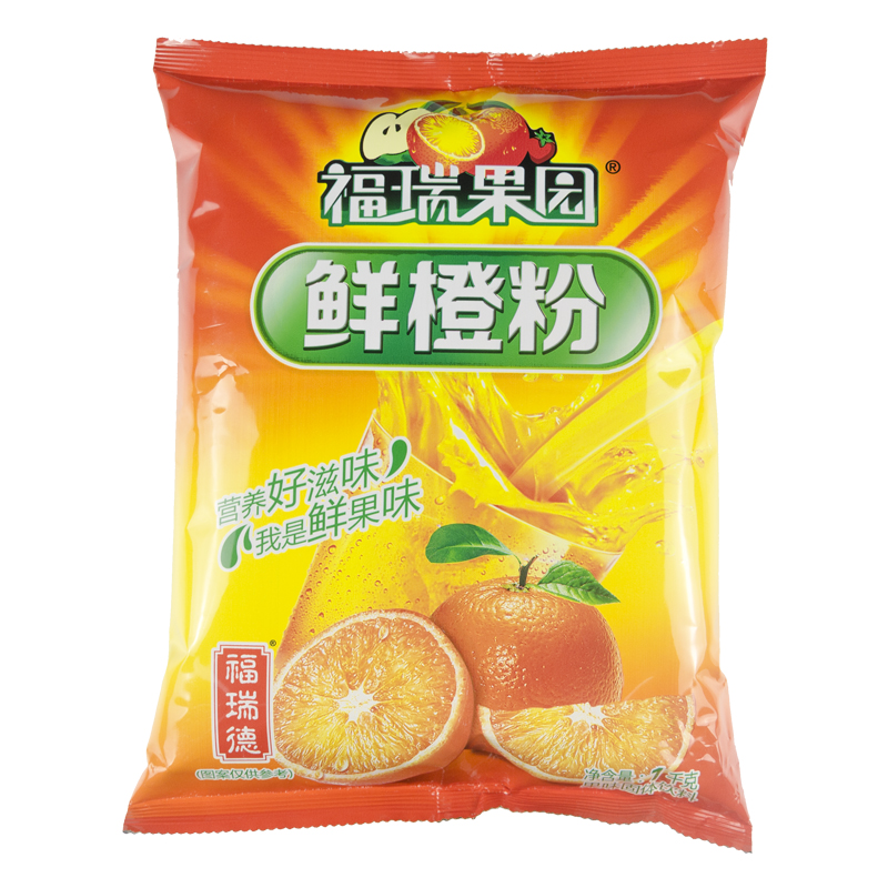 福瑞果园鲜橙粉1kg*2固体饮料粉浓缩速溶果汁粉冲饮品橙汁粉冲饮-图2