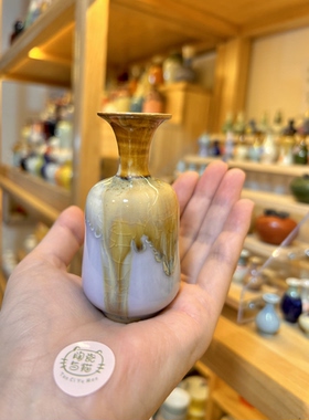 景德镇手工陶瓷小花瓶水培花瓶桌面摆件特价款
