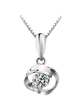 PT950铂金项链 女友礼物18K白金项链 百搭珠宝首饰 钻石吊坠女款